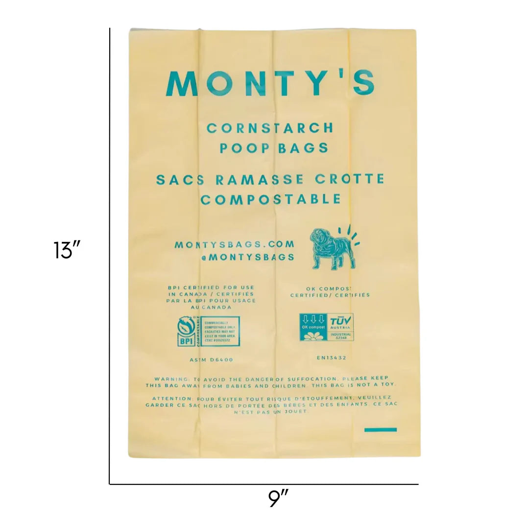 Monty’ Bags-Cornstarch Dog Poop Bags